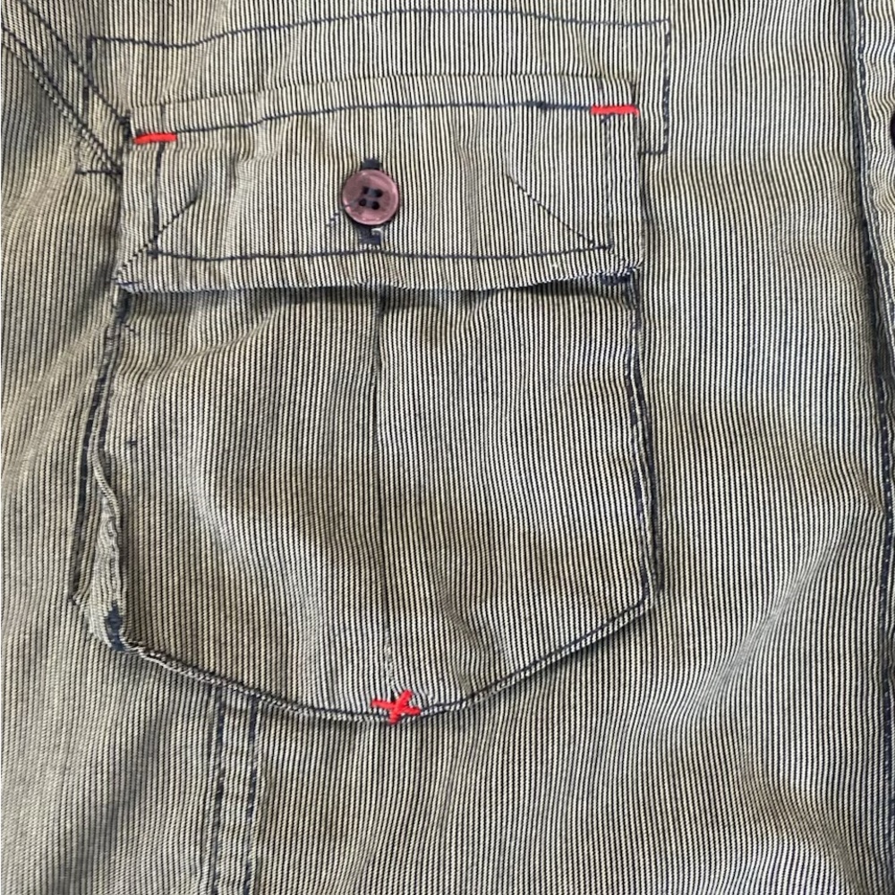 Sovereign Code Striped Blue Shirt - Picture 7 of 7
